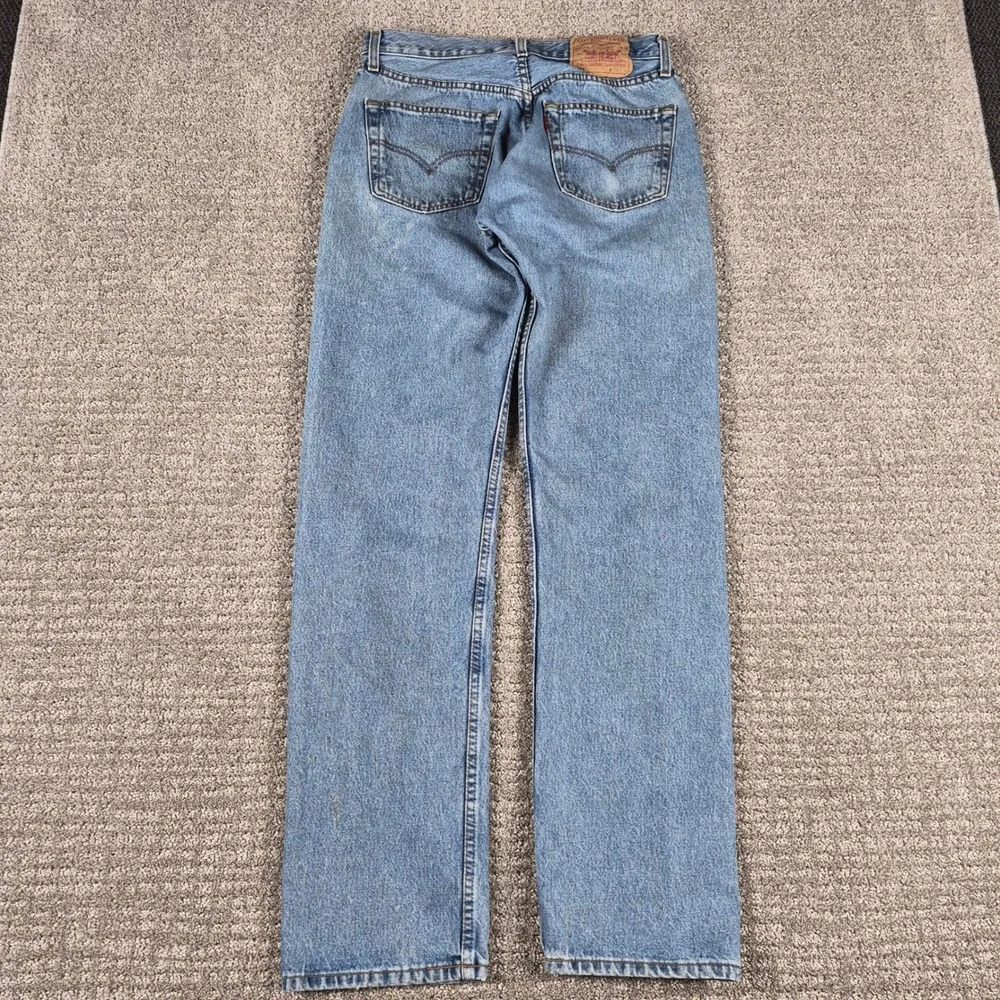 Vintage 90s Levis 501 Jeans Mens 32x34(Fits30x32) Blue Straight Made in Poland